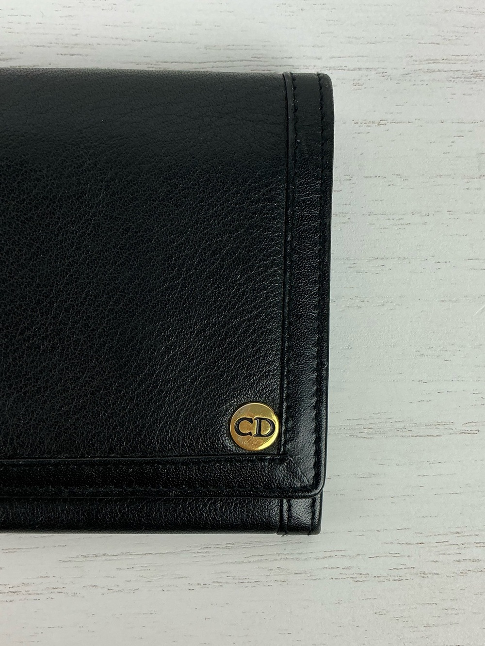DIOR LONG WALLET BLACK VINTAGE - Picture 3 of 16